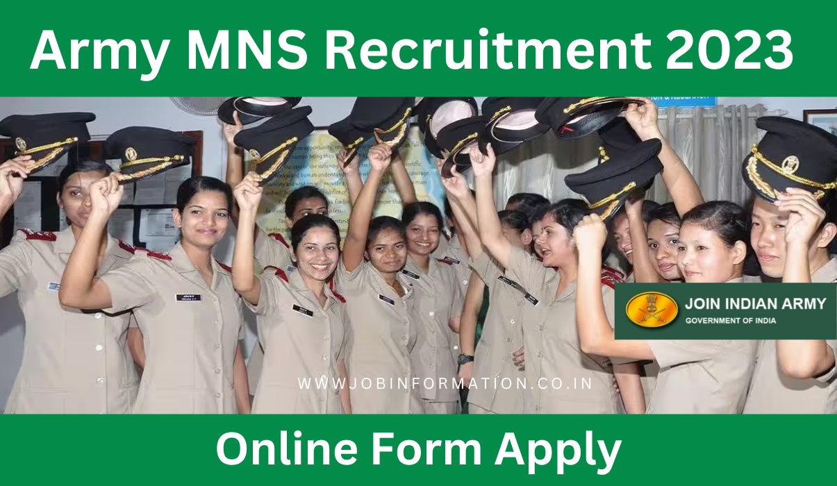 Army Military Nursing Service Recruitment 2023 Notification Out, Apply Online