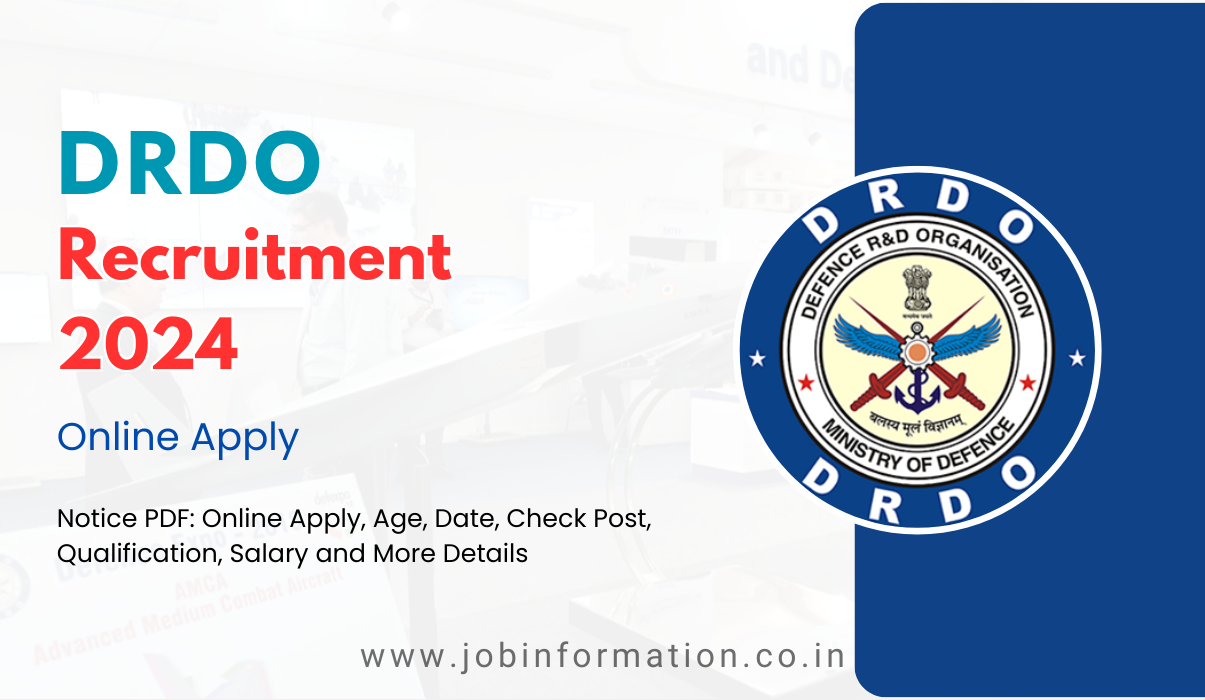 DRDO Recruitment 2023 Notice PDF: Online Apply, Age, Date, Check Post, Qualification, Salary and More Details