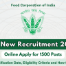 FCI Recruitment 2024 Out: Apply Online for 1500+ Posts, Date, Eligibility Criteria and How to Apply