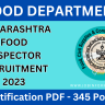 Food Inspector Recruitment 2023: 340+ Vacancies | Notification for Apply Online | Big News