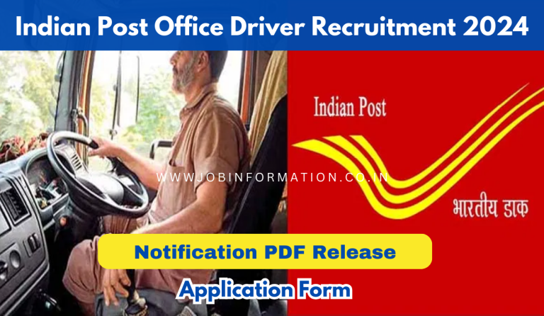 Indian Post Office Driver Recruitment 2024 Out: Apply Form For Staff ...