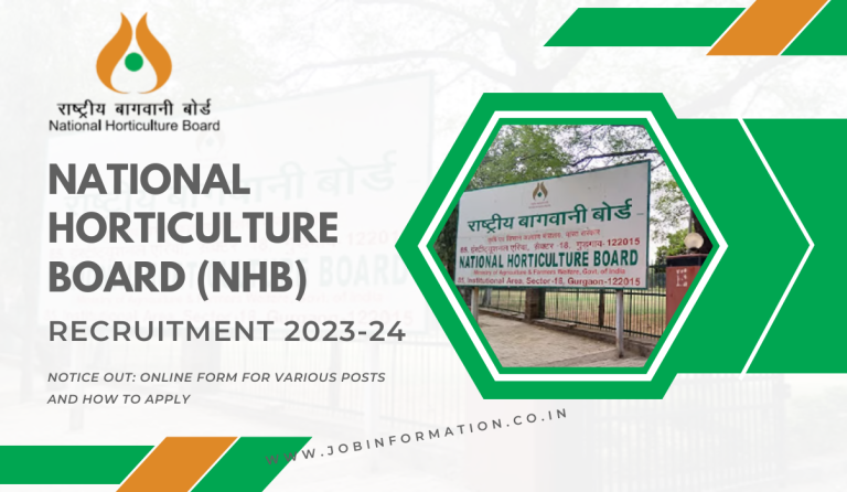 National Horticulture Board Recruitment 2024 Notice Out: Exam Date ...