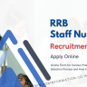 RRB Staff Nurse Recruitment 2024: Out: Online Form for Various Posts, Age, Date, Selection Process and How to Apply