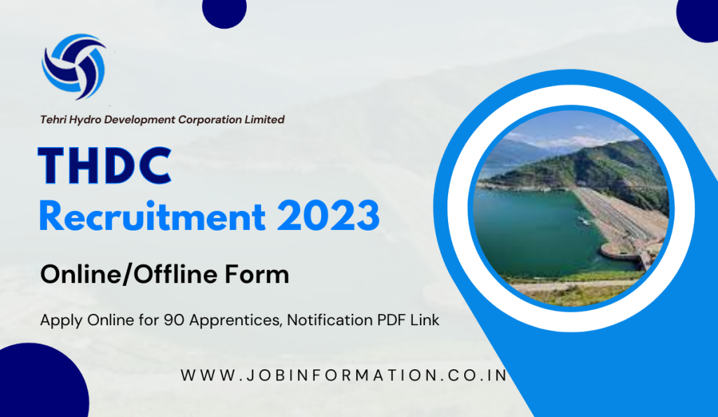 THDC Recruitment 2024 Out, Apply Online for 90 Apprentices, Notification PDF Link
