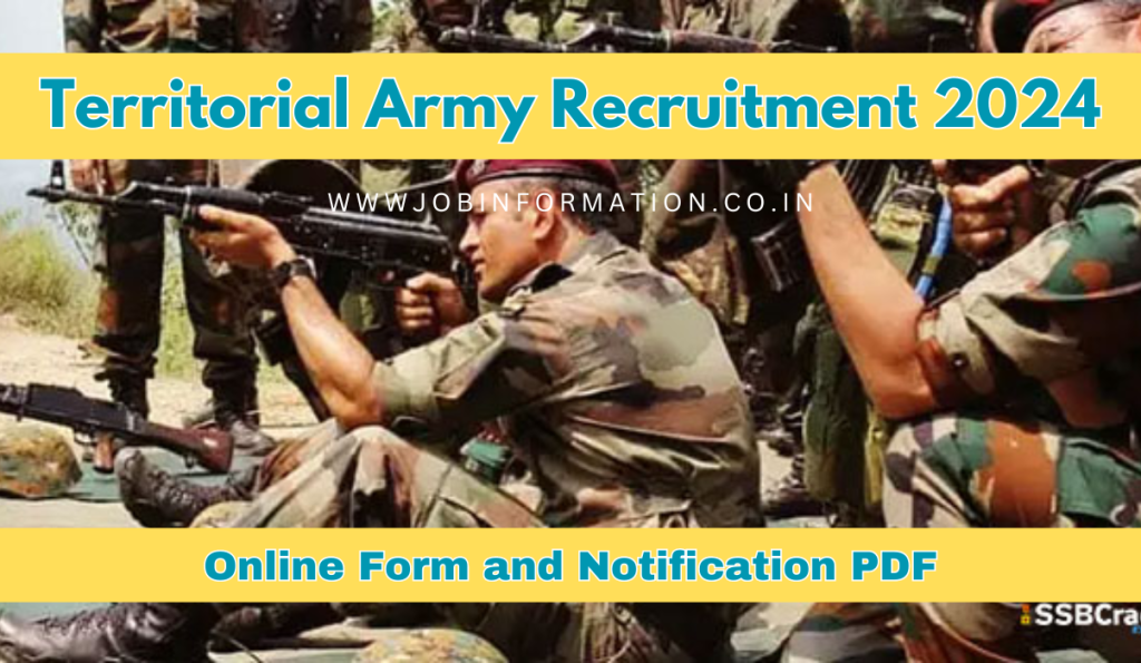 Territorial Army Recruitment 2024 Out: Apply Form, Zonewise Vacancies, Date, Salary Notification PDF and Other Details