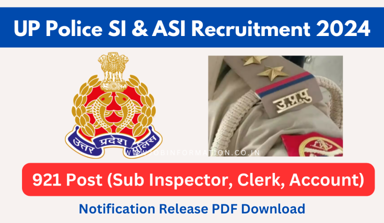 Up Police Si Recruitment 2024 Out Online Form For Si And Asi 921 Posts