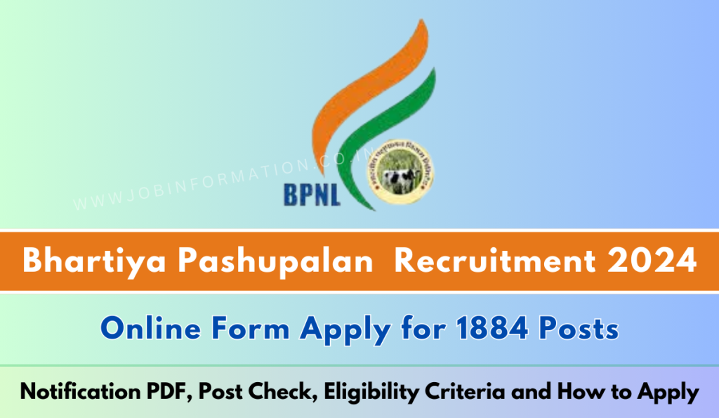 BPNL Recruitment 2024 Out: Online Form for 1884 Vacancies, Post Check, Eligibility Criteria and How to Apply