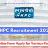 NHPC Recruitment 2024 Out: Online Apply for 89 Vacancies, Age, Date, Qualification, Eligibility Criteria and How to Apply