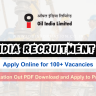 OIL India Recruitment 2024 Apply Online: Notification Out for 102 Vacancies, PDF Download and Apply to Process