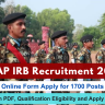 OSAP IRB Recruitment 2024 PDF: Online Apply 1700 Posts, Qualification, Eligibility Criteria and Apply to Process