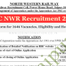 RRC NWR Recruitment 2024 Out: Online Form for 1646 Apprenticeship Vacancies, Eligibility and How to Apply
