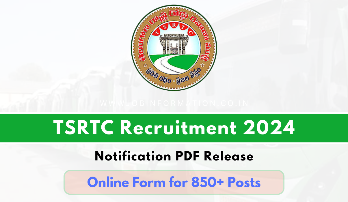 TSRTC Recruitment 2024 Out: Apply Online for 800+ Post Check, Notification, Eligibility Criteria and How to Apply