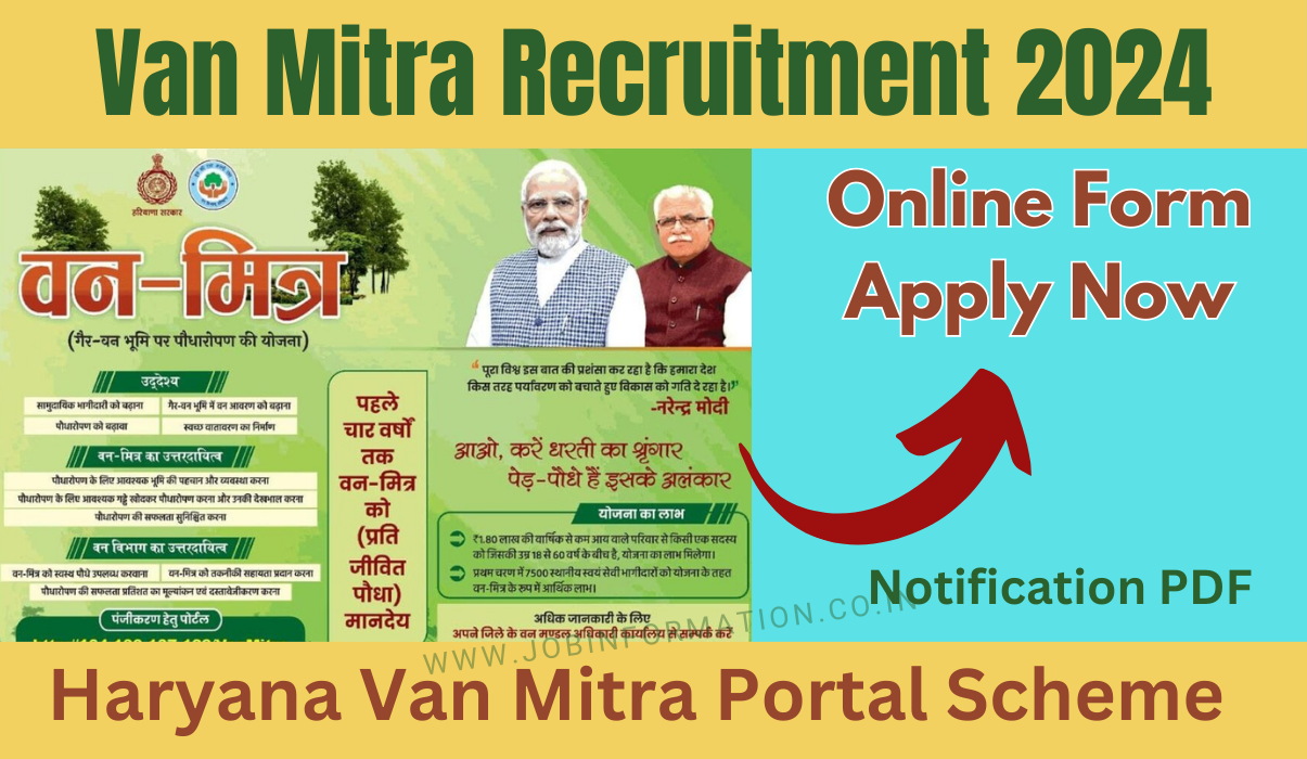 Haryana Van Mitra Recruitment 2024 PDF: Online Form for Van Mitra Scheme, Eligibility Check, Application Process and How to Apply