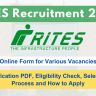 RITES Recruitment 2024 Out: Online Apply for Various 68 Posts, Eligibility Check, Selection Process and How to Apply