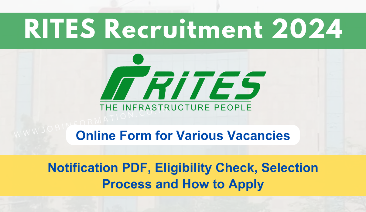 RITES Recruitment 2024 Out: Online Apply for Various 68 Posts, Eligibility Check, Selection Process and How to Apply