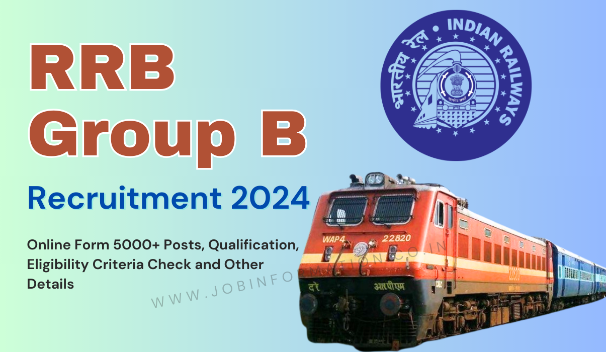RRB Group B Recruitment 2024 PDF: Online Form 5000+ Posts, Qualification, Eligibility Criteria Check and Other Details