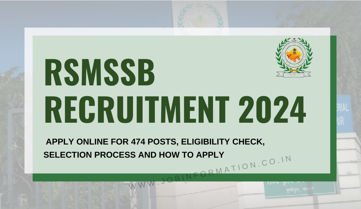 RSMSSB Stenographer Recruitment 2024 Out: Apply Online for 474 Posts, Eligibility Check, Selection Process and How to Apply