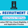 SECL Recruitment 2024 Out: Online form for 1425 Posts, Eligibility Criteria Check, Selection Process and How to Apply