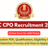SSC CPO Recruitment 2024 PDF, Online Apply for 4187 Posts, Eligibility Check, Selection Process and How to Apply