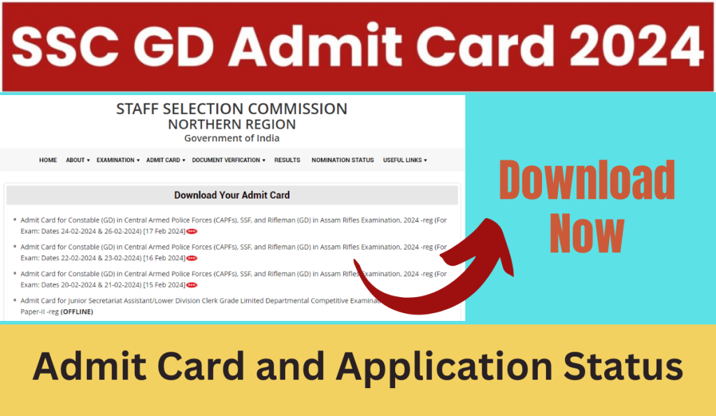 SSC GD Admit Card 2024 and Admit Card and Exam Date Release for All Regions Release, Direct Link Here