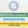 TANGEDCO Recruitment 2024 Notice: Apply Online for 500 Vacancies, Eligibility Check, Selection Process and How to Apply