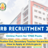 TN TRB Recruitment 2024 Out: Form Fill for 1768 Secondary Teacher Vacancies, Apply Online and How to Apply at @trb.tn.gov.in