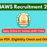 TNMAWS Recruitment 2024 Out: Online Form 1933 Vacancies, Notification PDF, Eligibility Check and Other Details