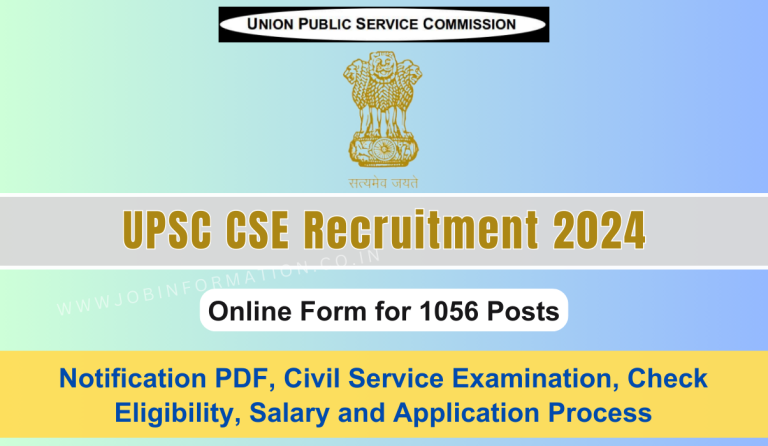 UPSC Civil Service Examination 2024 PDF: Online Apply, Post Check ...