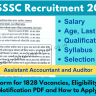 UPSSSC Auditor Recruitment 2024 Out : Online Form for 1828 Vacancies, Eligibility Check, Notification PDF and How to Apply