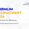 DRRMLIMS Nursing Officer Recruitment 2024 OUT: Online Form for 665 Posts, Selection Process and How to Apply