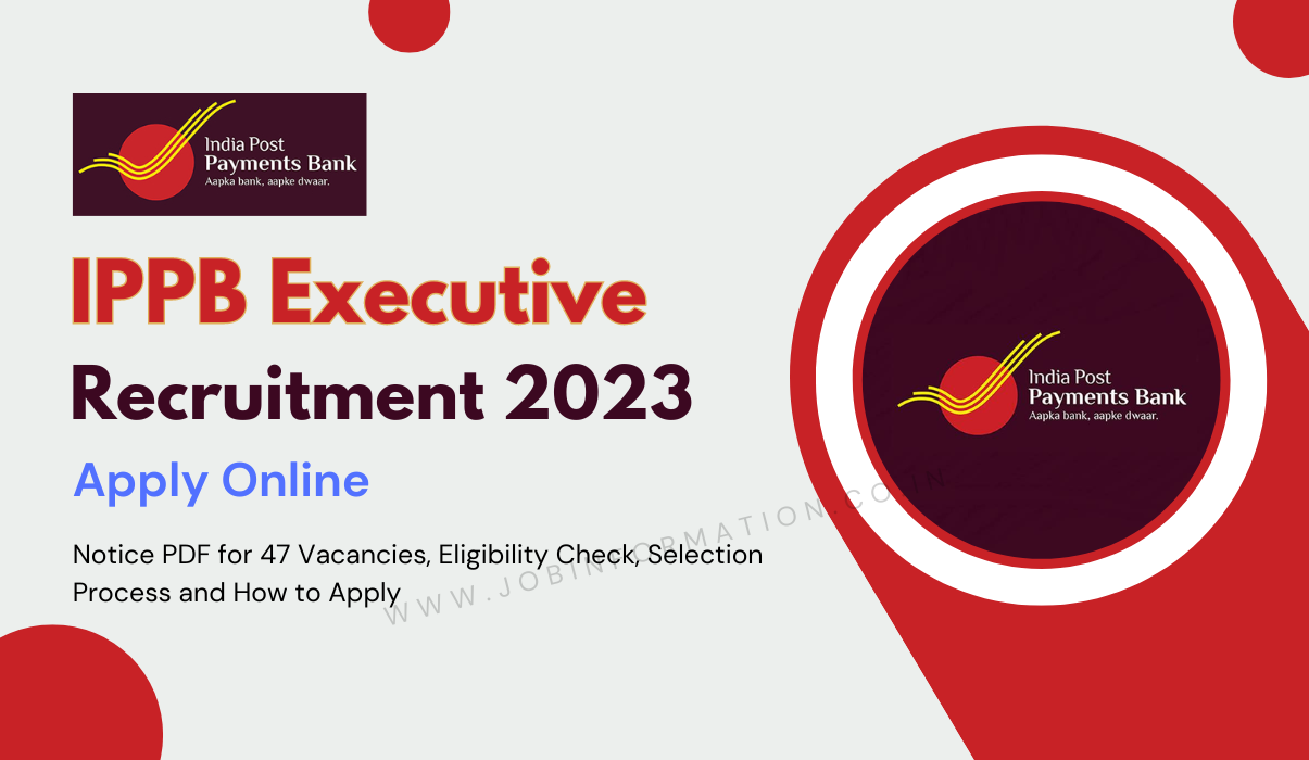 IPPB Executive Recruitment 2024 Form: Apply Online for 47 Vacancies, Eligibility Check, Selection Process and How to Apply