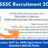UPSSSC Agriculture Technical Assistant Recruitment 2024 Notice: Online Apply for 3446 Posts, Selection Process and Apply to Process