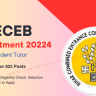 BCECEB Senior Resident Tutor Recruitment 2024 Online Form for 825 Vacancies, Eligibility Check, Selection Process and Other Details