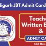 Chandigarh JBT Admit Card 2024 Download For Written Exam on 28 April