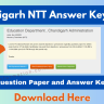 Chandigarh NTT Answer Key 2024 Download, Question Paper PDF Download and Other Detail Check