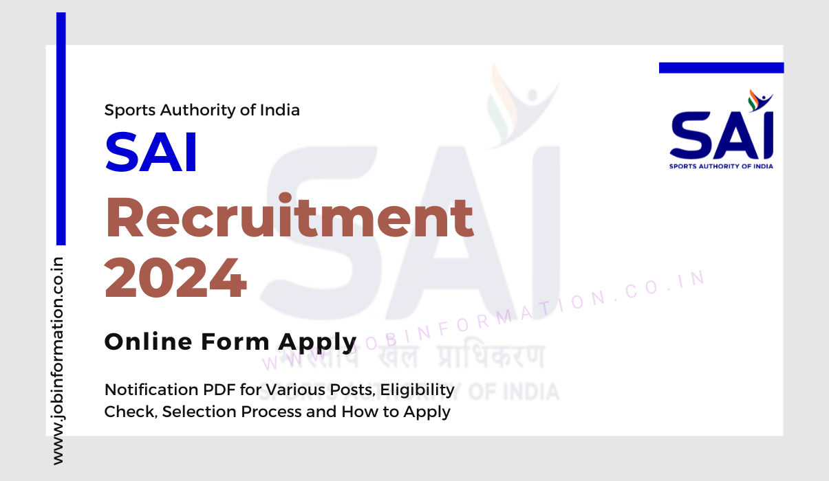 Sports Authority of India Recruitment 2024 OUT: Form Apply, Qualification, Age, Date, Eligibility Check and More Details