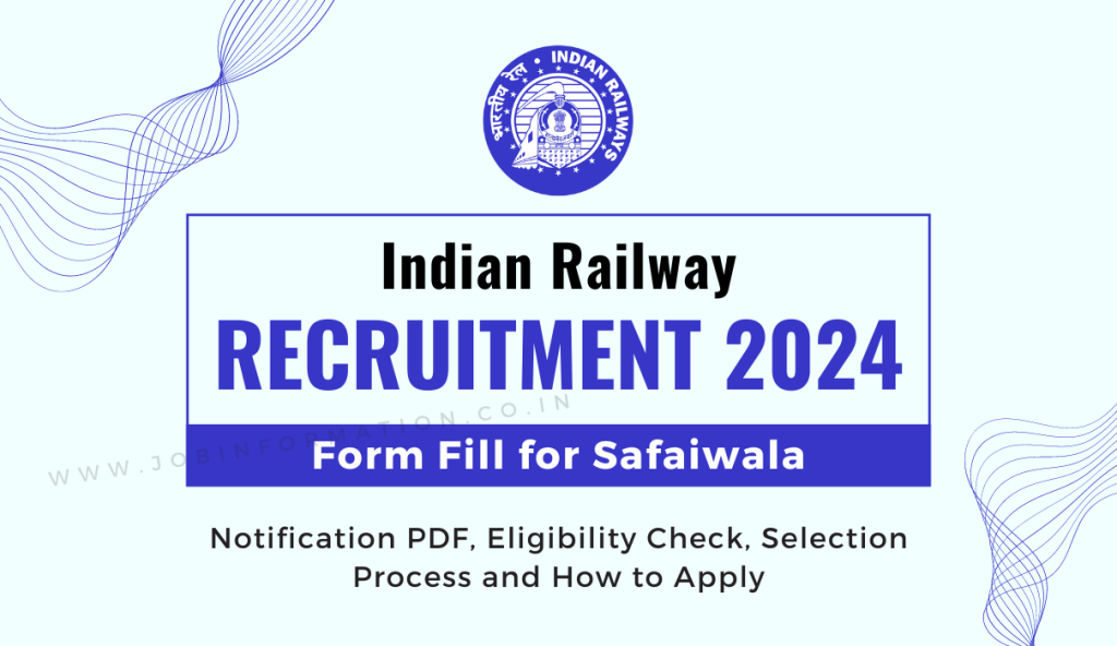 Railway Safaiwala Recruitment 2024 OUT: Form Apply for Various Posts, Eligibility Check and How to Apply