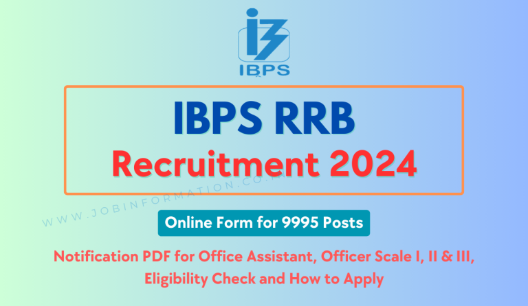 IBPS RRB Recruitment 2024 Online Form For Office Assistant, Officer ...