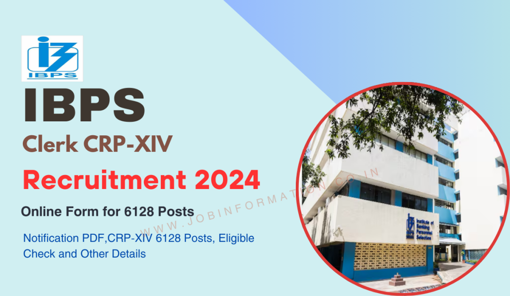 IBPS Clerk Recruitment 2024 OUT Apply Online CRPXIV 6128 Posts