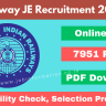 RRB JE Recruitment 2024 Out: Online Apply for 7951 Posts, Date, Selection Process and More Details
