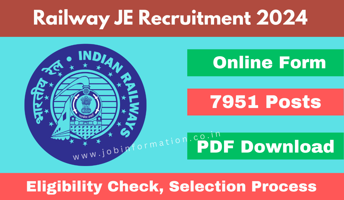 RRB JE Recruitment 2024 Out Online Apply For 7951 Posts, Date