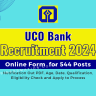 UCO Bank Recruitment 2024 Notice: Online Form for 544 Apprenticeship Posts, Age, Date, Qualification and Other Details Check