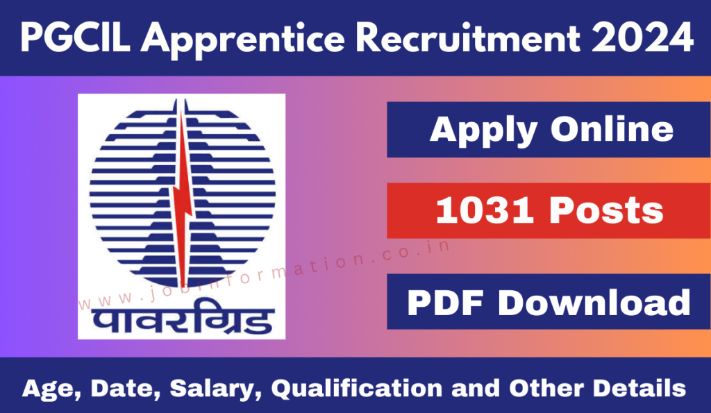 PGCIL Apprentice Recruitment 2024 Out: Online Application Form for  1031 Posts, Eligibility Check and How to Apply