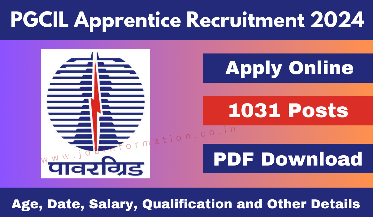 PGCIL Apprentice Recruitment 2024 Out: Online Application Form for 1031 Posts, Eligibility Check and How to Apply