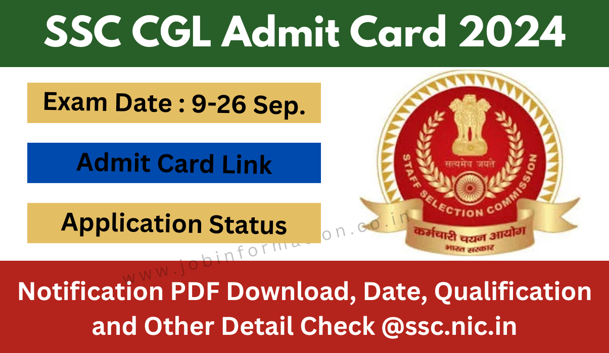 SSC CGL Admit Card 2024: Application Status, Exam Date, Edit Application Form, Link Here