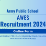 Army Public School Recruitment 2024 Out: Online Form for Various Posts, Age, Notice PDF, Selection Process and How to Apply