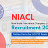 NIACL AO Recruitment 2024 OUT: Online Form for 170 Posts, Qualification, Notice Download PDF and Other Details