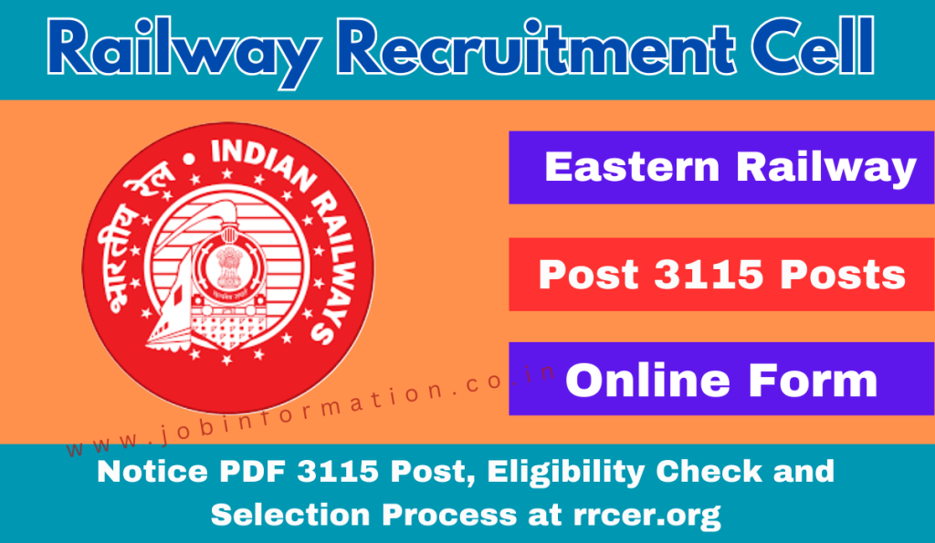 RRC ER Apprentice Recruitment 2024 Out: Online Form for 3115 Post, Eligibility Check and Selection Process at rrcer.org