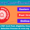 RRC ER Apprentice Recruitment 2024 Out: Online Form for 3115 Post, Eligibility Check and Selection Process at rrcer.org