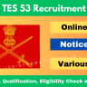 ARMY TES 53 Recruitment 2024 Notice Out for Officers, Apply Online at Join Indian Army